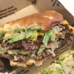 McDonald's - The double quarter pound patties in the Big Mac style, great!