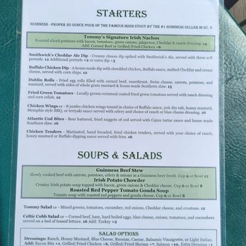 Tommy Condon's - Menu - Irish Near Me - Charleston, South Carolina Tommy Condon's - Menu - Irish Near Me - Charleston, South Carolina