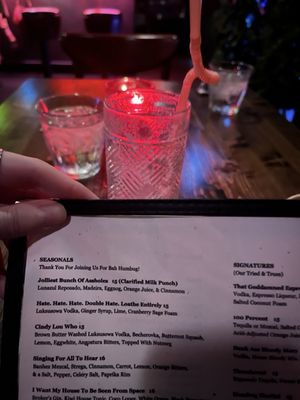 Menu photo 1 Humbug Charlotte, NC