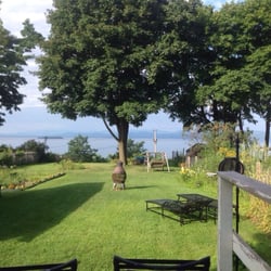 Lakeview B & B - Morning view from the back porch enjoying coffee and home made muffins.