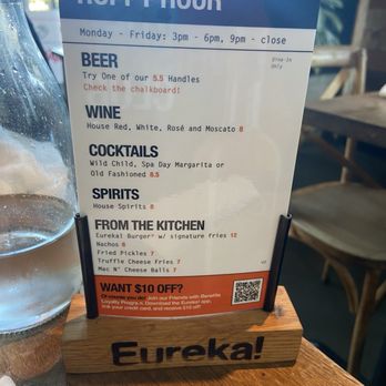Eureka! - Hoppy hour menu - American Near Me - Concord, California Eureka! - Hoppy hour menu - American Near Me - Concord, California