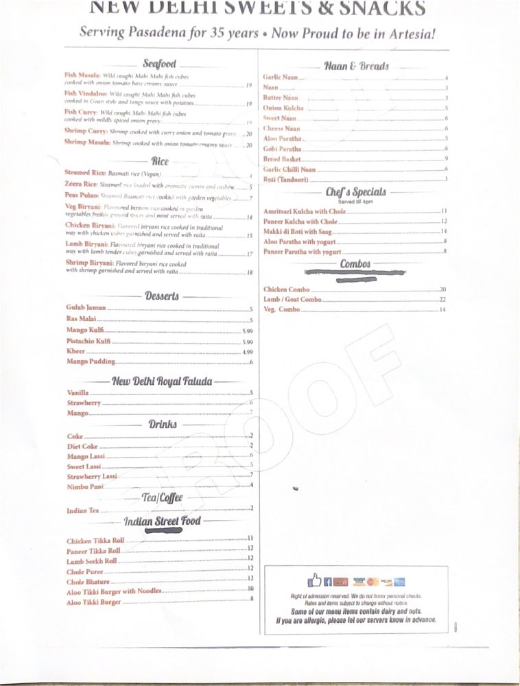 New Delhi Sweets & Snacks