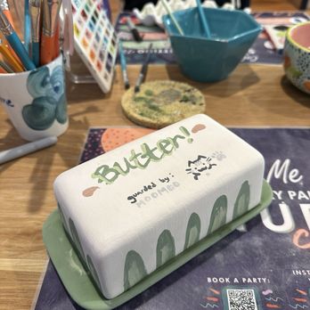 Color Me Mine - Butter dish - Paint-Your-Own Pottery Near Me - Studio City, California