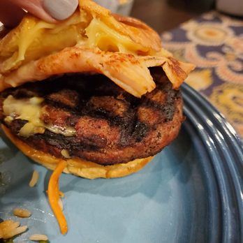 Brew Link Brewing - This is my November burger of the month with one piece of turkey and one piece of cheese. NOT WHAT IT SHOULD BE! - Brewpubs Near Me - Indianapolis, Indiana Brew Link Brewing - This is my November burger of the month with one piece of turkey and one piece of cheese. NOT WHAT IT SHOULD BE! - Brewpubs Near Me - Indianapolis, Indiana