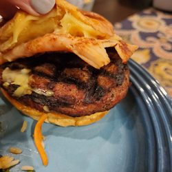 Brew Link Brewing - This is my November burger of the month with one piece of turkey and one piece of cheese. NOT WHAT IT SHOULD BE!