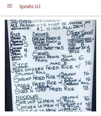 Menu photo 3 Systahs Chester, PA