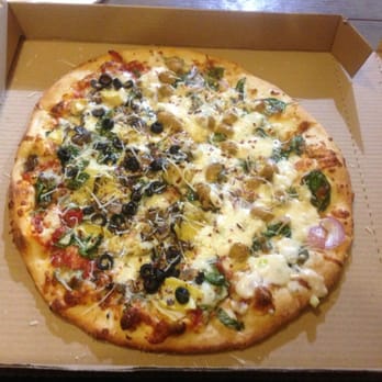 Giovanni's Pizza Stand - Added fresh parmesan to the Half White & Half 4 Seasons Pie -- EXCELLENT - Pizza Near Me - Austin, Texas Giovanni's Pizza Stand - Added fresh parmesan to the Half White & Half 4 Seasons Pie -- EXCELLENT - Pizza Near Me - Austin, Texas