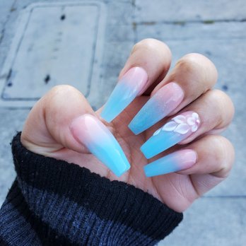 Andy's Nail Spa - 75 with tips. And ombre gel with glitter and 3d design finish in 1hr - Nail Salons Near Me - San Francisco, California Andy's Nail Spa - 75 with tips. And ombre gel with glitter and 3d design finish in 1hr - Nail Salons Near Me - San Francisco, California