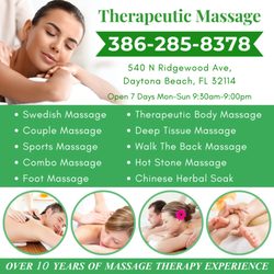 Therapeutic Massage - Walk-in & Appointment Welcome