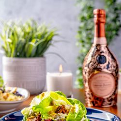 Sun Valley Wine Company - Harvest Bliss Salad - Butter Leaf Lettuce, honey, cinnamon and ginger vinaigrette, roasted beets, harissa honey candied walnuts and cheese