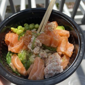 Sushi Taka - Custom Poke Bowl When you actually move it around to eat it, you realize there's not much protein. - Japanese Near Me - Irvine, California Sushi Taka - Custom Poke Bowl When you actually move it around to eat it, you realize there's not much protein. - Japanese Near Me - Irvine, California