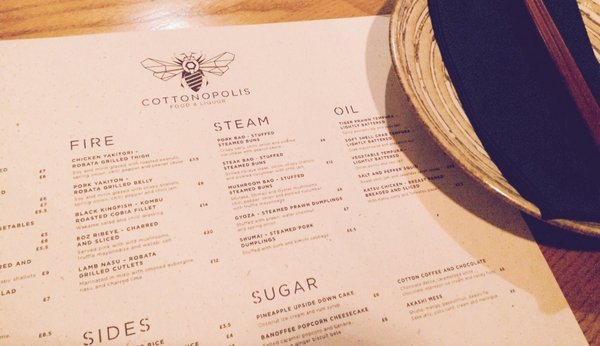 Menu photo 2 Cottonopolis Manchester, XGM Menu photo 2 Cottonopolis Manchester, XGM