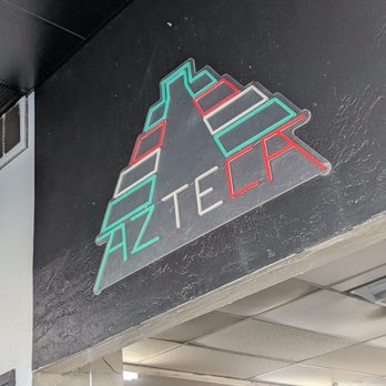 Azteca - Palmdale Blvd - Azteca Neon Sign - Mexican Near Me - Palmdale, California