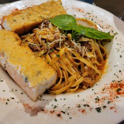 Nick's Italian Ristorante - Menu said short rib fettucine but below pasta was big pile of shredded beef more like chuck roast in texture / flavor.  $32