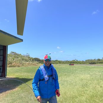 Hang Gliding Maui - Armin pre-flight. Notice his hat! - Hang Gliding Near Me - Hana, Hawaii Hang Gliding Maui - Armin pre-flight. Notice his hat! - Hang Gliding Near Me - Hana, Hawaii