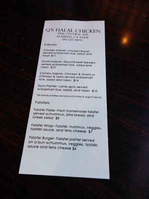 Menu photo 7 Q's Halal "Mediterranean Comfort" Alameda, CA