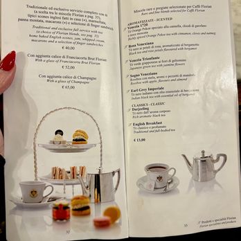 Caffè Florian - Late 3-6pm afternoon tea.  They had a morning and noon afternoon tea menu too. - Coffee & Tea Near Me - Venezia, VE