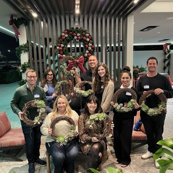 sheysheydesign - Holiday wreath making with coworkers! - Team Building Activities Near Me sheysheydesign - Holiday wreath making with coworkers! - Team Building Activities Near Me