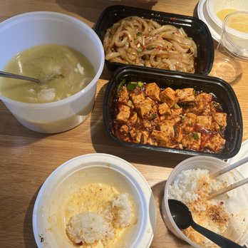 Chengdu Impression - $30 soup served in a plastic tub, plastic everything - Szechuan Near Me - Arcadia, California