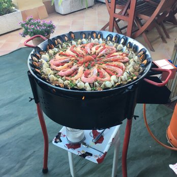 Marta's Famous Paella Cooking Class - The awesome Paella set up - Cooking Schools Near Me Marta's Famous Paella Cooking Class - The awesome Paella set up - Cooking Schools Near Me