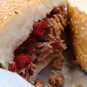 Serious Texas Bar-B-Q - Pulled pork with cherry sauce - Barbeque Near Me - Durango, Colorado