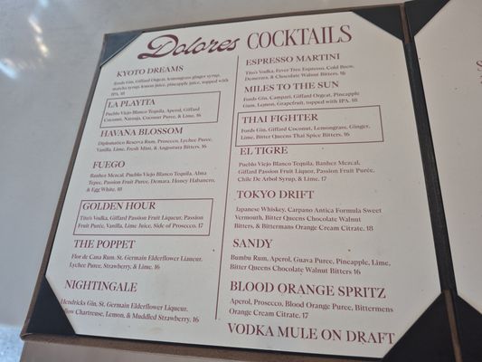 Menu photo 5 Dolores  Long Beach, CA