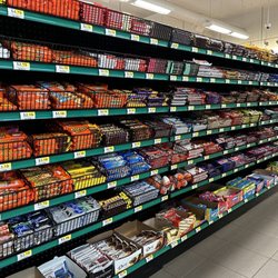 Shell - Well stocked candy aisle.