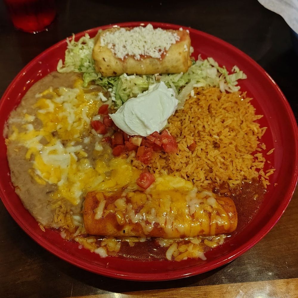 Casa Tequila Mexican Restaurant - #21. Chimichanga & Choice of Chile Relleno, Enchilada, or Tamal - New Mexican Cuisine Near Me - Stuart, Florida Casa Tequila Mexican Restaurant - #21. Chimichanga & Choice of Chile Relleno, Enchilada, or Tamal - New Mexican Cuisine Near Me - Stuart, Florida