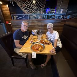 Hook & Reel Cajun Seafood & Bar - John and I enjoying an incredible belated Birthday dinner!!!