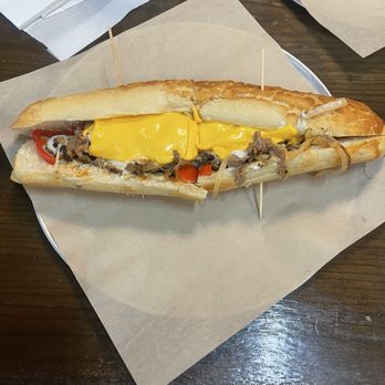 BRONX Sandwich - Philly cheesesteak sandwich. Only the center is stuffed. The corners are empty. Very sad and disappointing. - Sandwiches Near Me - Anaheim, California BRONX Sandwich - Philly cheesesteak sandwich. Only the center is stuffed. The corners are empty. Very sad and disappointing. - Sandwiches Near Me - Anaheim, California