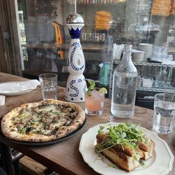 The Hole In the Wall - Lobster roll, truffle & sausage wood fired pizza