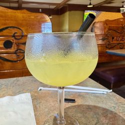 Pueblo Mexican Restaurant - We had two house margaritas with no salt and they're highly quaffable ($8 each as of 07/2025).