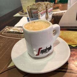 Nations Burgers & Salads - Gooooooood coffee. Very much like Italian espresso