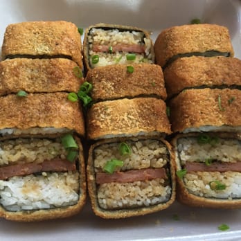 Da Kitchen Maui - 2 orders of fried spam musubi - Hawaiian Near Me - Kihei, Hawaii Da Kitchen Maui - 2 orders of fried spam musubi - Hawaiian Near Me - Kihei, Hawaii