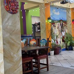 The dining area.