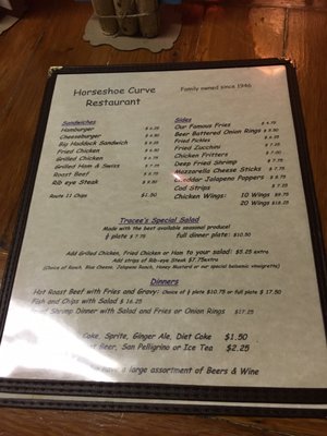 Menu photo 2 Horseshoe Curve Restaurant Bluemont, VA Menu photo 2 Horseshoe Curve Restaurant Bluemont, VA