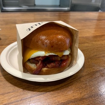 Eggslut - Bacon, Egg & Cheese - Breakfast & Brunch Near Me - Los Angeles, California Eggslut - Bacon, Egg & Cheese - Breakfast & Brunch Near Me - Los Angeles, California