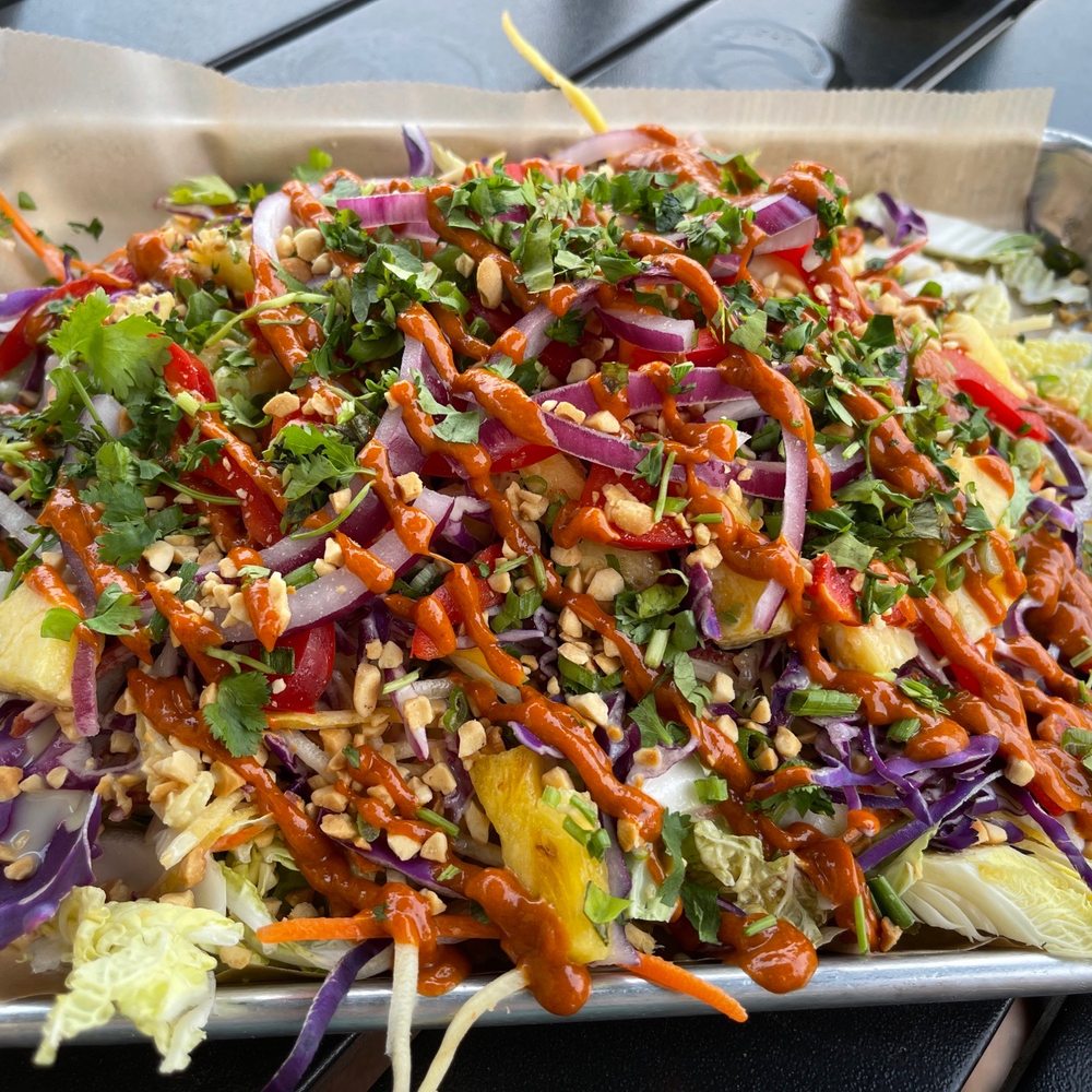 Brew Bird - Thai salad was huge and very filling. - New American Near Me - Fargo, North Dakota Brew Bird - Thai salad was huge and very filling. - New American Near Me - Fargo, North Dakota