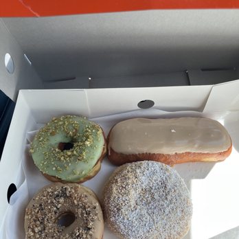 Randy’s Donuts - Matcha, maple long john, coffee, butter crumb - Coffee & Tea Near Me - San Diego, California Randy’s Donuts - Matcha, maple long john, coffee, butter crumb - Coffee & Tea Near Me - San Diego, California