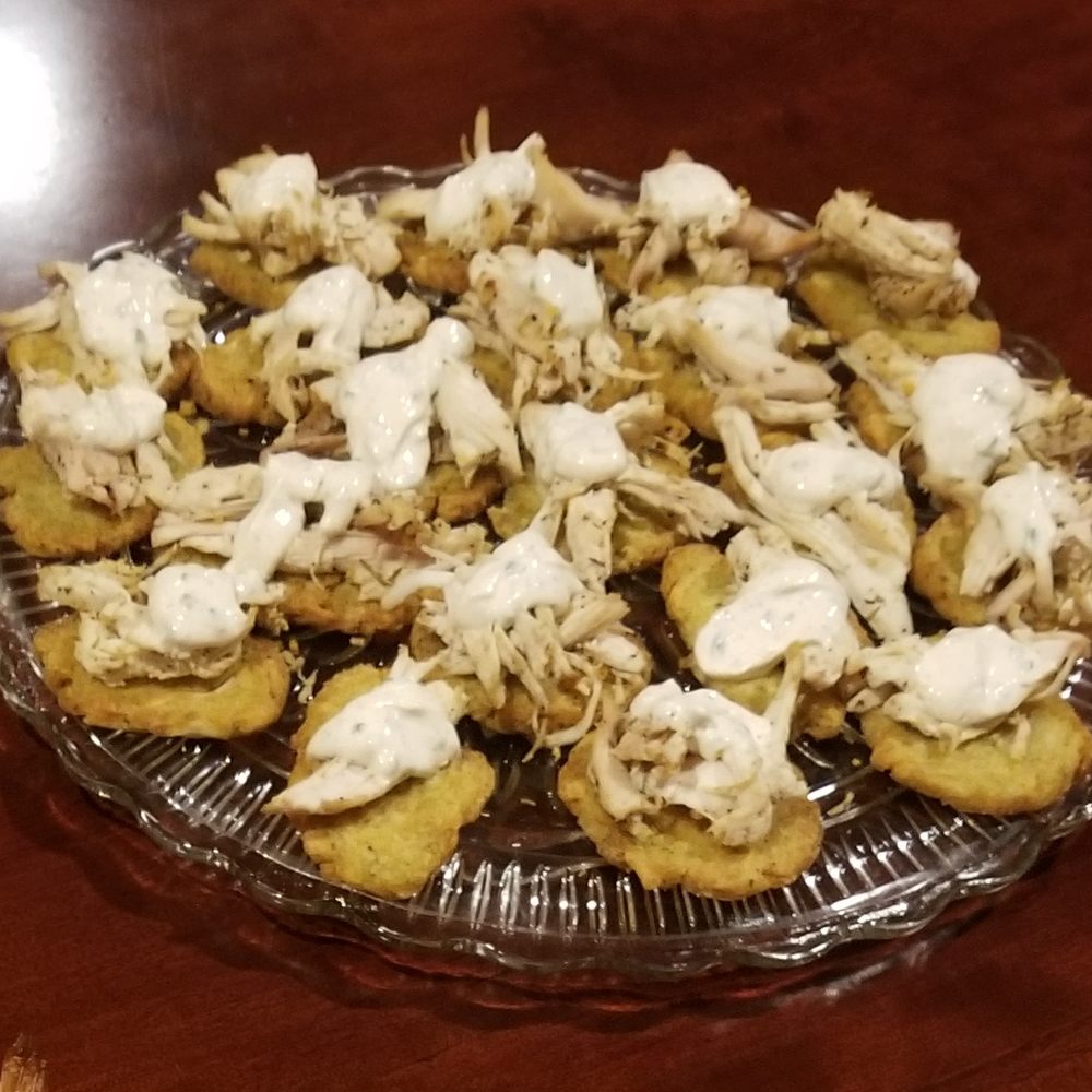 Amazing Caterers - Herbed chicken on potato pancakes. These are good! - Caterers Near Me Amazing Caterers - Herbed chicken on potato pancakes. These are good! - Caterers Near Me