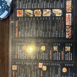 New Tokyo Sushi Japanese Restaurant - Menu