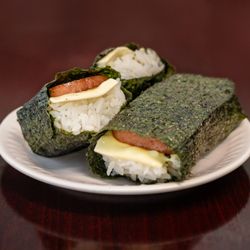 Cheese spam musubi