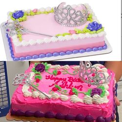 Smith's - The cake I ordered and the cake I received.