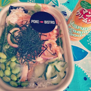 Poke Bistro - Beautiful! Paid about $12 for a regular bowl and soda. - Seafood Near Me - Riverside, California