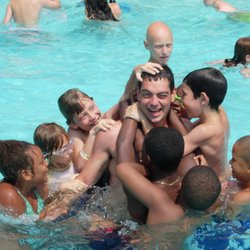 Kim's Kids Summer Camp - At the pool.