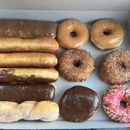 a variety of donuts in a box a variety of donuts in a box