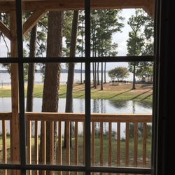 Cypress Bend Park-Sra - View from cabin porch