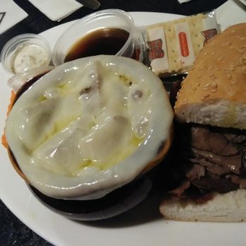 Friar Tuck's - Half roast beef w French onion soup $6.95 - Burgers Near Me - Fond du Lac, Wisconsin