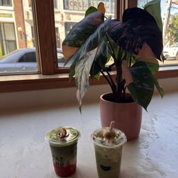 Banana Cream Matcha Strawberry Matcha Latte Banana Cream Matcha Strawberry Matcha Latte