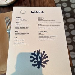 Mara - Cocktail menu